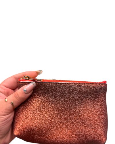 Pochette in pelle rame