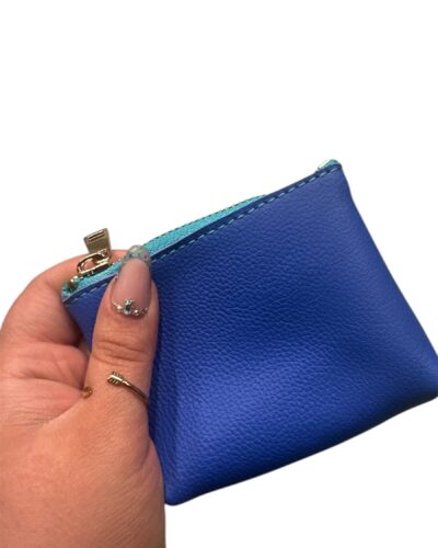 Portacarte e spicci piccolo blu
